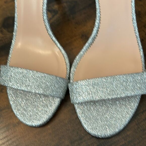 J. Crew d'Orsay sandals in silk  and glitter Size 9.5 New No Box - Picture 6 of 9